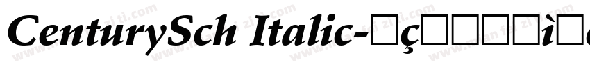 CenturySch Italic字体转换